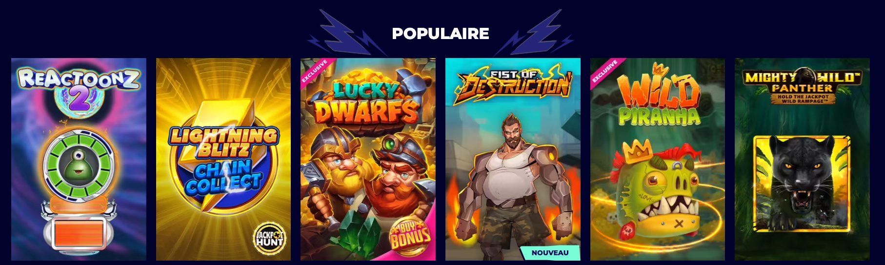 Jeux de casino en ligne